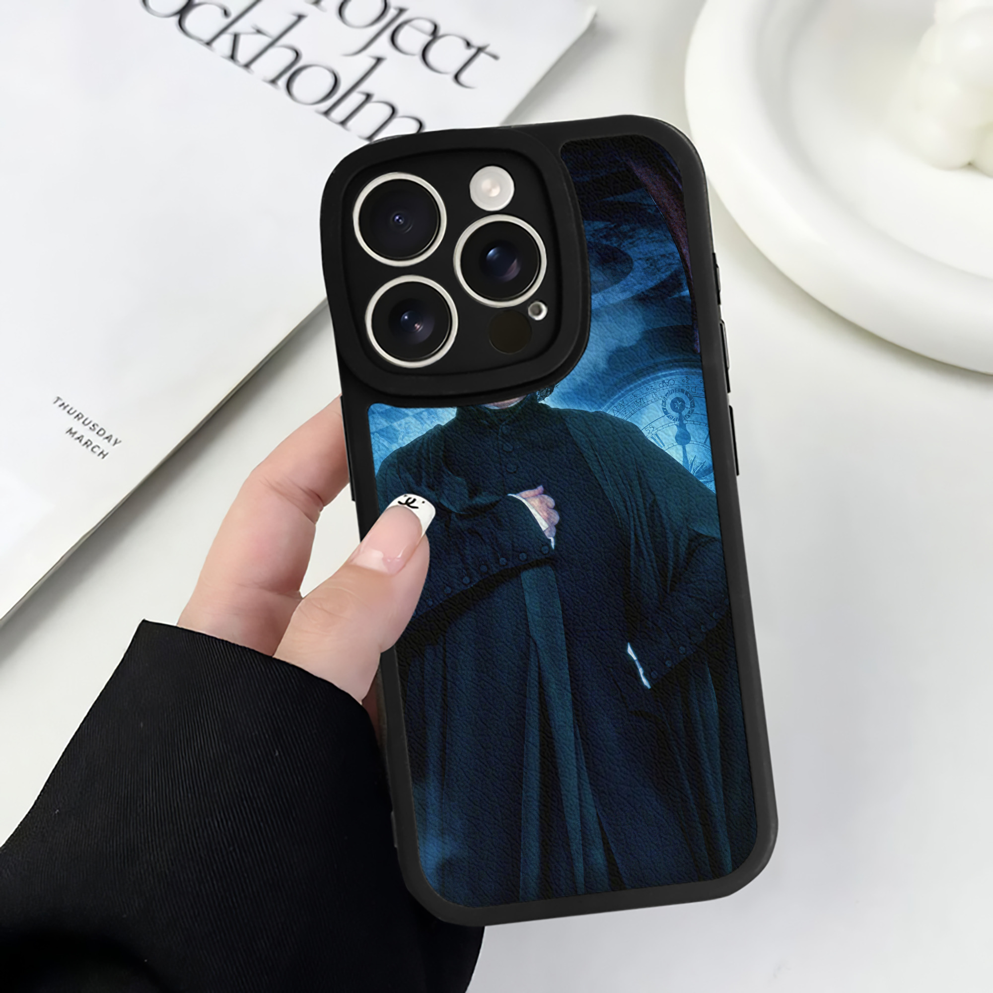 （画像用） Harry Potter ハリー・ポッターシリーズ 【iPhone 16シリーズ対応】シリコンスマホケース（レザー調） 材質：シリコン